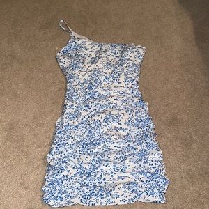 Mini one shoulder dress